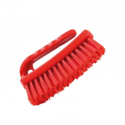 Brosse à main rouge